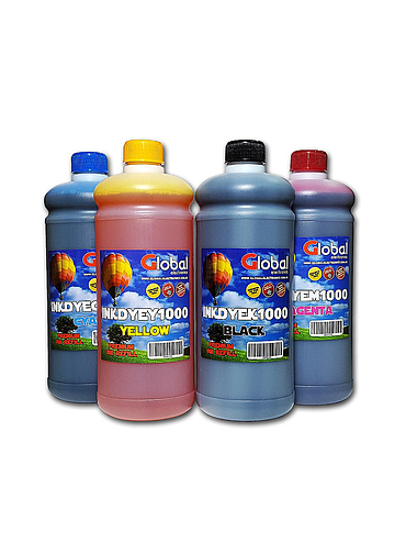 Botella de Tinta Universal Global Negro 1000ml