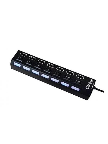 Hub USB de 7 puertos USB 2.0 Global
