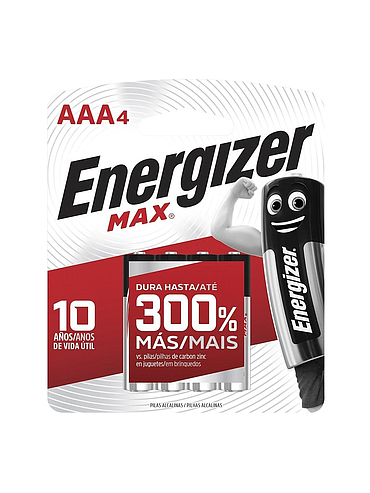 Pilas AAA Energizer Max Blister x4