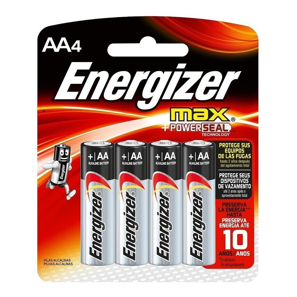 Pilas AA Energizer Max Blister x4
