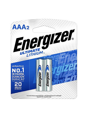Pilas AAA Energizer Litio Ultimate Blister x2