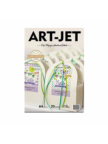 Papel Autoadhesivo Brillante A4 115g 20h ArtJet
