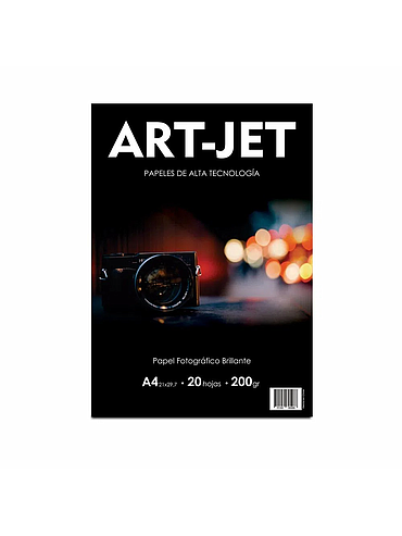 Papel Fotografico Brillante A4 200g 20h ArtJet