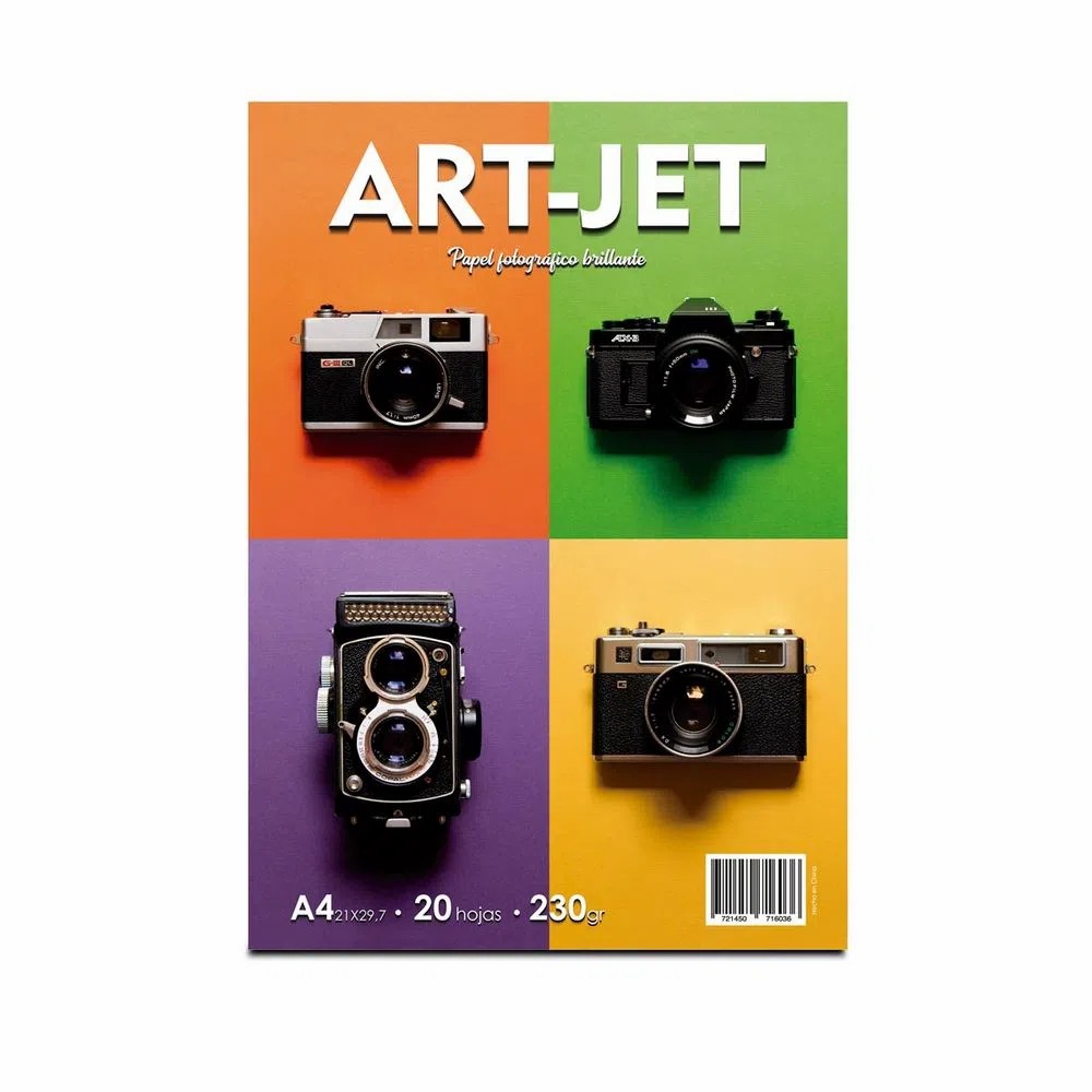 Papel Fotografico Brillante A4 230g 20h ArtJet