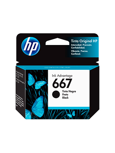 Cartucho HP 667 Negro